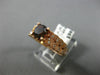 1.36CT WHITE & CHOCOLATE FANCY DIAMOND 14K ROSE GOLD 3D FILIGREE ENGAGEMENT RING