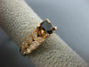 1.36CT WHITE & CHOCOLATE FANCY DIAMOND 14K ROSE GOLD 3D FILIGREE ENGAGEMENT RING