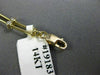 ANTIQUE LONG .25CT DIAMOND 14KT WHITE & YELLOW GOLD BEZEL HEART BRACELET #19183