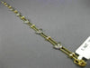 ANTIQUE LONG .25CT DIAMOND 14KT WHITE & YELLOW GOLD BEZEL HEART BRACELET #19183