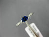 .45CT DIAMOND & AAA OVAL SAPPHIRE 14K WHITE GOLD CLASSIC FRIENDSHIP PROMISE RING