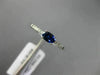 .45CT DIAMOND & AAA OVAL SAPPHIRE 14K WHITE GOLD CLASSIC FRIENDSHIP PROMISE RING