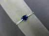 .45CT DIAMOND & AAA OVAL SAPPHIRE 14K WHITE GOLD CLASSIC FRIENDSHIP PROMISE RING