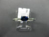 .45CT DIAMOND & AAA OVAL SAPPHIRE 14K WHITE GOLD CLASSIC FRIENDSHIP PROMISE RING