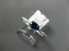 .45CT DIAMOND & AAA OVAL SAPPHIRE 14K WHITE GOLD CLASSIC FRIENDSHIP PROMISE RING