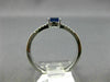 .45CT DIAMOND & AAA OVAL SAPPHIRE 14K WHITE GOLD CLASSIC FRIENDSHIP PROMISE RING