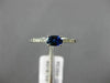 .45CT DIAMOND & AAA OVAL SAPPHIRE 14K WHITE GOLD CLASSIC FRIENDSHIP PROMISE RING
