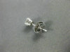 ESTATE .60CT DIAMOND 14KT WHITE GOLD 3D CLASSIC FOUR PRONG STUD EARRINGS #22074