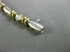 ANTIQUE 1.0CT DIAMOND 14K WHITE & YELLOW GOLD 3D BEZEL LINK LINE BRACELET #18640