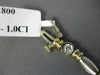 ANTIQUE 1.0CT DIAMOND 14K WHITE & YELLOW GOLD 3D BEZEL LINK LINE BRACELET #18640