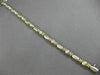 ANTIQUE 1.0CT DIAMOND 14K WHITE & YELLOW GOLD 3D BEZEL LINK LINE BRACELET #18640