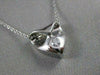 ANTIQUE ROUND DIAMOND SOLITARE ARROW 18KT WHITE GOLD HANGING PENDANT #11742