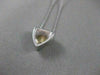 ANTIQUE ROUND DIAMOND SOLITARE ARROW 18KT WHITE GOLD HANGING PENDANT #11742
