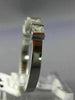 ESTATE .61CT PRINCESS DIAMOND 14K WHITE GOLD 3D WEDDING ANNIVERSARY RING #14578