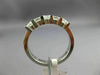 ESTATE .61CT PRINCESS DIAMOND 14K WHITE GOLD 3D WEDDING ANNIVERSARY RING #14578
