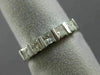 ESTATE .61CT PRINCESS DIAMOND 14K WHITE GOLD 3D WEDDING ANNIVERSARY RING #14578