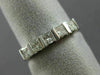 ESTATE .61CT PRINCESS DIAMOND 14K WHITE GOLD 3D WEDDING ANNIVERSARY RING #14578