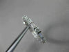 ANTIQUE 1.43CT BAGUETTE & ROUND DIAMOND 14KT WHITE GOLD ETERNITY RING 3mm #20970