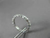 ANTIQUE 1.43CT BAGUETTE & ROUND DIAMOND 14KT WHITE GOLD ETERNITY RING 3mm #20970
