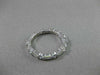 ANTIQUE 1.43CT BAGUETTE & ROUND DIAMOND 14KT WHITE GOLD ETERNITY RING 3mm #20970