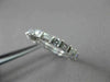 ANTIQUE 1.43CT BAGUETTE & ROUND DIAMOND 14KT WHITE GOLD ETERNITY RING 3mm #20970