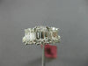 ESTATE .82CT DIAMOND 18K WHITE GOLD CLUSTER OVAL 3 STONE ETOILE ANNIVERSARY RING