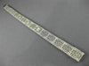ANTIQUE WIDE & LONG .15CT DIAMOND 14K WHITE GOLD FILIGREE TENNIS BRACELET #26025