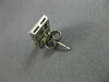 LARGE 1.01CT PRINCESS DIAMOND 18K WHITE GOLD RECTANGULAR INVISIBLE STUD EARRINGS