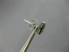 LARGE 1.01CT PRINCESS DIAMOND 18K WHITE GOLD RECTANGULAR INVISIBLE STUD EARRINGS