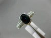 1.84CT DIAMOND & AAA OVAL SAPPHIRE 14K YELLOW GOLD 3D SEMI BEZEL ENGAGEMENT RING