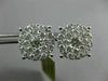 EXTRA LARGE 2.08CT DIAMOND 14KT WHITE GOLD 3D FILIGREE SCREW BACK STUD EARRINGS