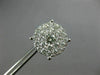 EXTRA LARGE 2.08CT DIAMOND 14KT WHITE GOLD 3D FILIGREE SCREW BACK STUD EARRINGS