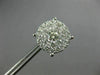 EXTRA LARGE 2.08CT DIAMOND 14KT WHITE GOLD 3D FILIGREE SCREW BACK STUD EARRINGS