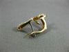 ESTATE .42T DIAMOND & AAA RUBY 18KT ROSE GOLD 3D SNAKE FUN HANGING EARRINGS