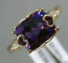 1.85CT DIAMOND & AAA AMETHYST 14K ROSE GOLD DOUBLE HEART OPEN FILIGREE LOVE RING