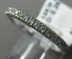 ESTATE .38CT DIAMOND 14KT WHITE GOLD FILIGREE MILGRAIN WEDDING ANNIVERSARY RING
