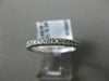 ESTATE .38CT DIAMOND 14KT WHITE GOLD FILIGREE MILGRAIN WEDDING ANNIVERSARY RING