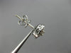 ESTATE .50CT DIAMOND 14KT WHITE GOLD 3D SQUARE DOUBLE HALO ROUND STUD EARRINGS
