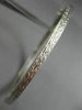 ANTIQUE 1.10CT ROUND CUT DIAMOND 18KT WHITE GOLD FILIGREE BANGLE BRACELET #19087