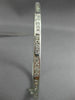 ANTIQUE 1.10CT ROUND CUT DIAMOND 18KT WHITE GOLD FILIGREE BANGLE BRACELET #19087