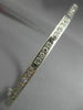 ANTIQUE 1.10CT ROUND CUT DIAMOND 18KT WHITE GOLD FILIGREE BANGLE BRACELET #19087