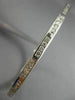 ANTIQUE 1.10CT ROUND CUT DIAMOND 18KT WHITE GOLD FILIGREE BANGLE BRACELET #19087