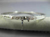 ANTIQUE 1.10CT ROUND CUT DIAMOND 18KT WHITE GOLD FILIGREE BANGLE BRACELET #19087