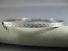 ANTIQUE 1.10CT ROUND CUT DIAMOND 18KT WHITE GOLD FILIGREE BANGLE BRACELET #19087