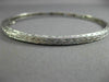 ANTIQUE 1.10CT ROUND CUT DIAMOND 18KT WHITE GOLD FILIGREE BANGLE BRACELET #19087