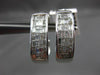ESTATE 1.05CT DIAMOND 14KT WHITE GOLD 3D CLASSIC CLIP ON LOVE EARRINGS #16378
