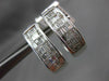 ESTATE 1.05CT DIAMOND 14KT WHITE GOLD 3D CLASSIC CLIP ON LOVE EARRINGS #16378