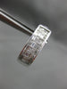 ESTATE 1.05CT DIAMOND 14KT WHITE GOLD 3D CLASSIC CLIP ON LOVE EARRINGS #16378