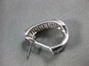 ESTATE 1.05CT DIAMOND 14KT WHITE GOLD 3D CLASSIC CLIP ON LOVE EARRINGS #16378