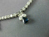 ANTIQUE 8.32CT DIAMOND & AAA SAPPHIRE 18KT WHITE GOLD MULTI DROP NECKLACE #385